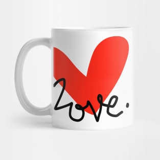 Red Heart Love Mug